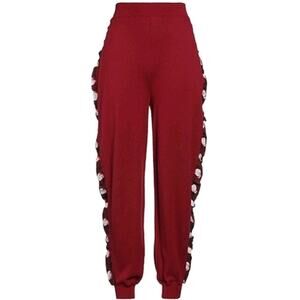 Stella McCartney Wool Harem Cut Joggers Citrus Fruit Appliqués Sz US S IT 40 (V4